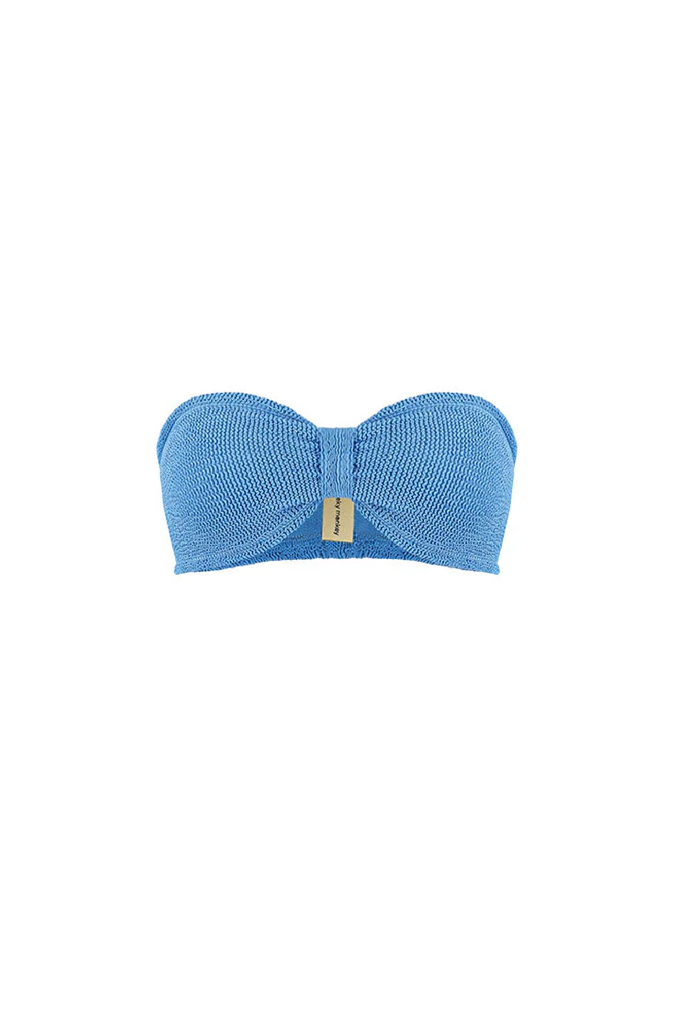 BIKINI TOP BORA BORA BLUE - CRINKLE RECYCLED