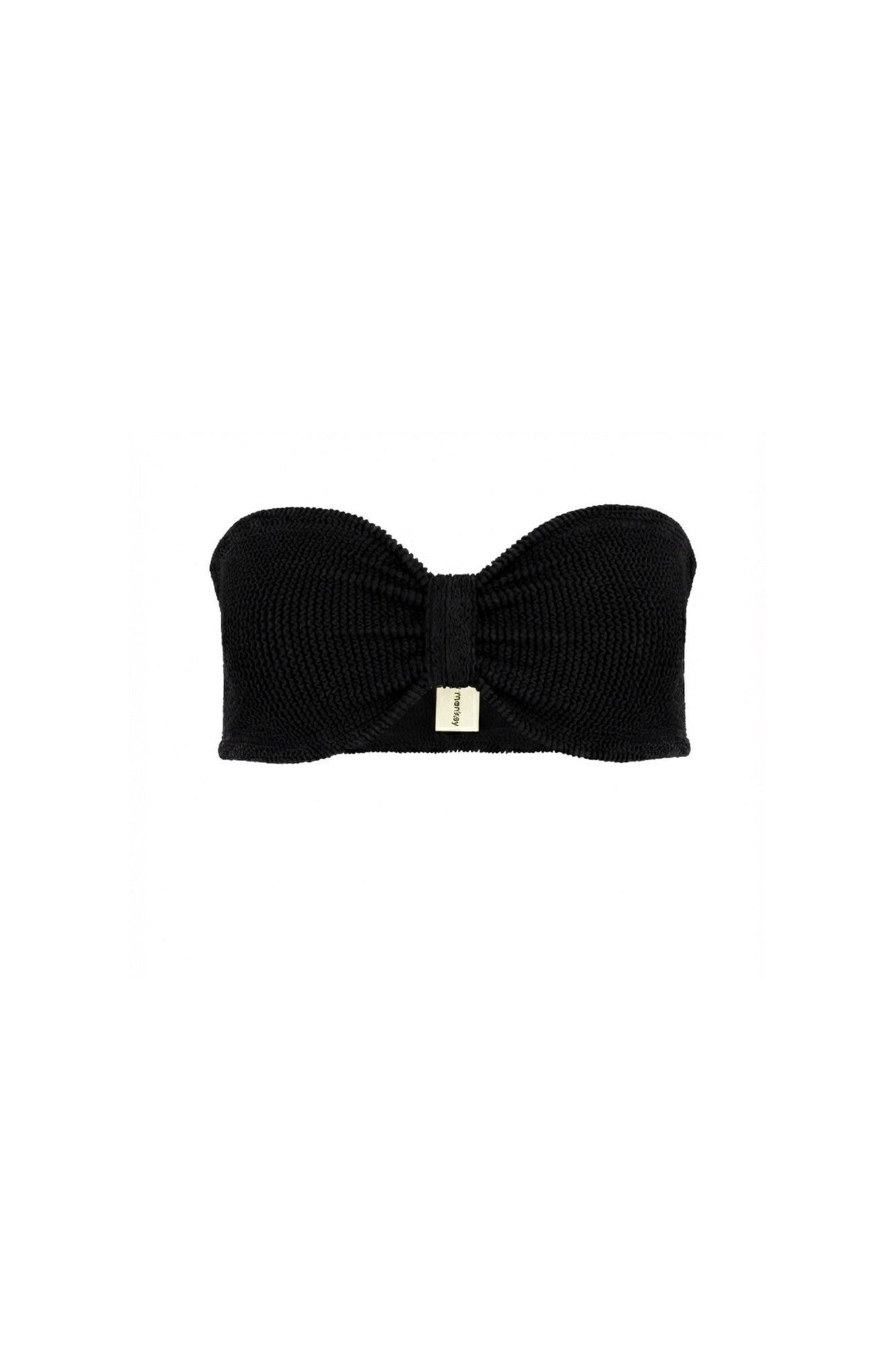 BIKINI TOP BORA BORA - CRINKLE RECYCLED black