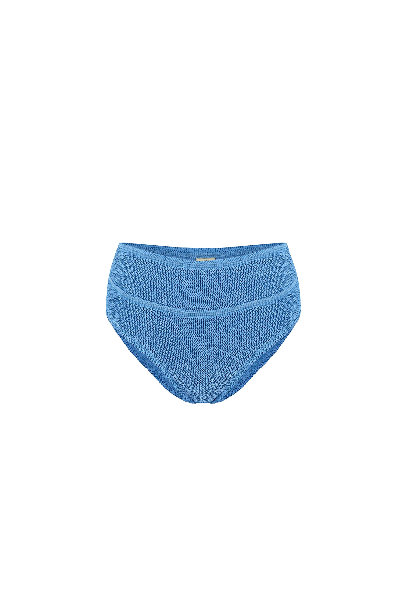 HIGH WAIST BOTTOM BORA BORA - CRINKLE RECYCLED blue