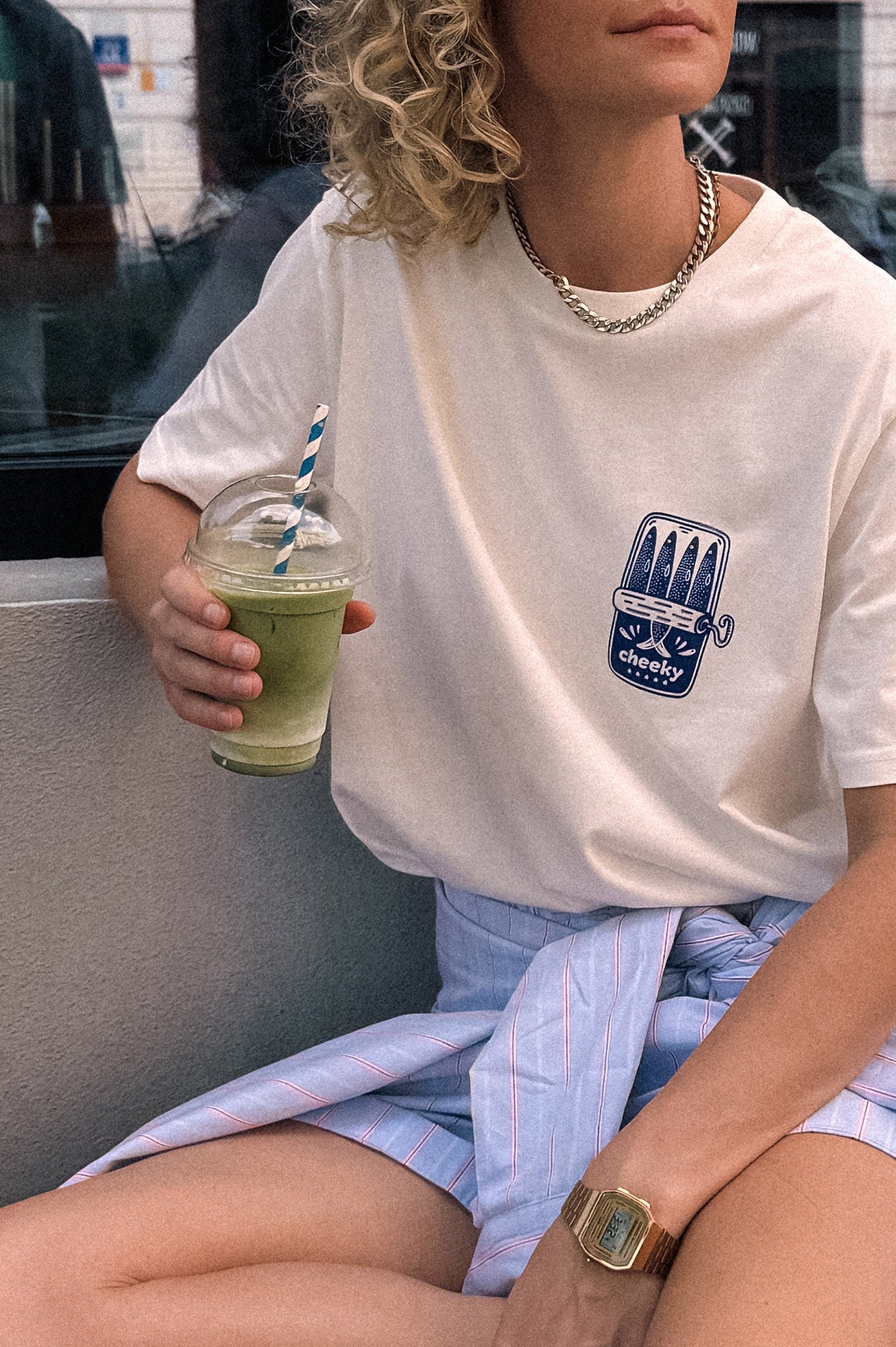 T-SHIRT SARDINES OFF WHITE - ORGANIC