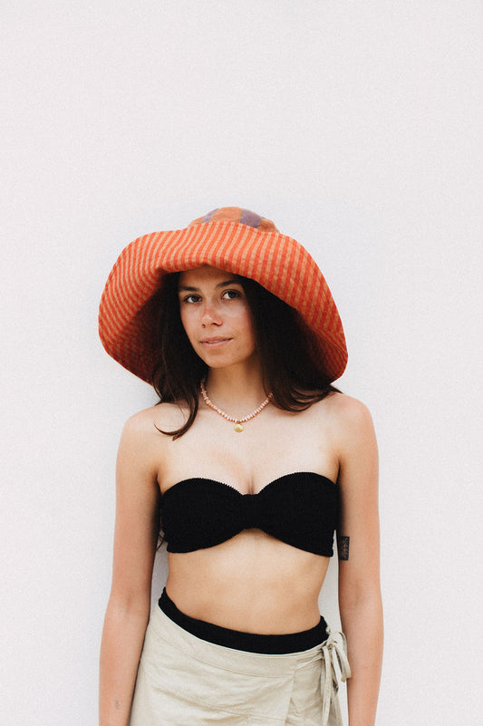 BIKINI TOP BORA BORA - CRINKLE RECYCLED black