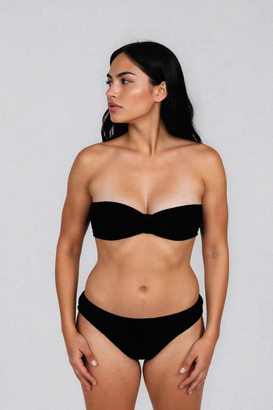 CLASSIC BOTTOM BORA BORA - CRINKLE RECYCLED black